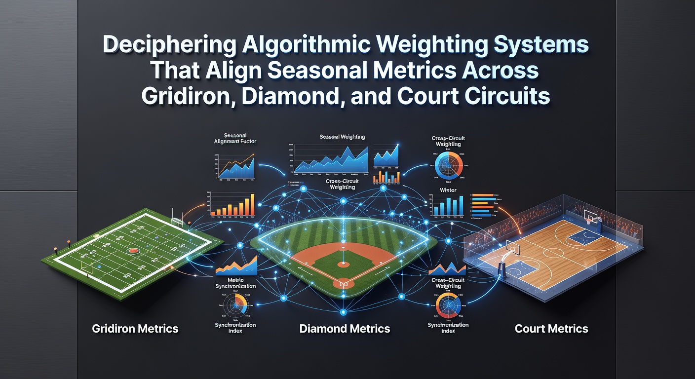 Visualization of algorithmic models comparing performance metrics from football, baseball, and basketball seasons