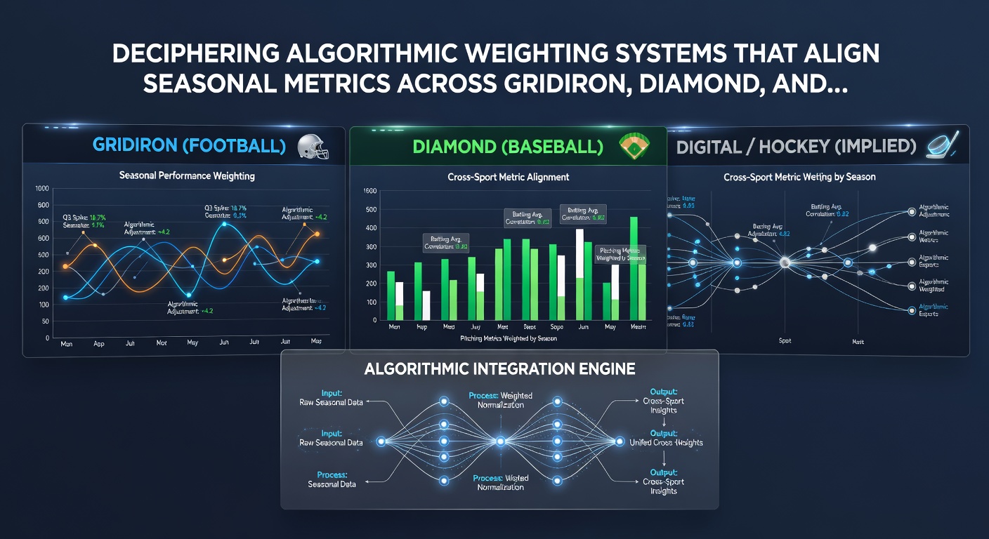 Data dashboard showing weighted performance scores across multiple professional leagues