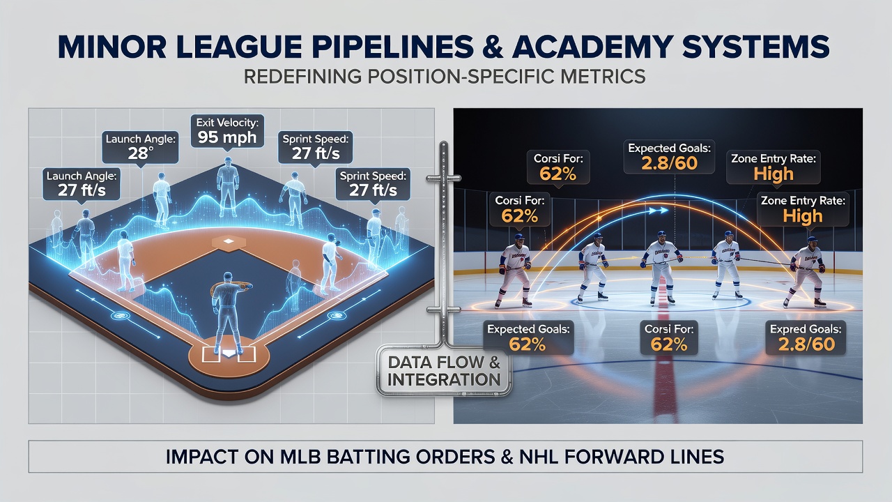Minor league players training in a baseball academy facility with coaches reviewing position-specific drills