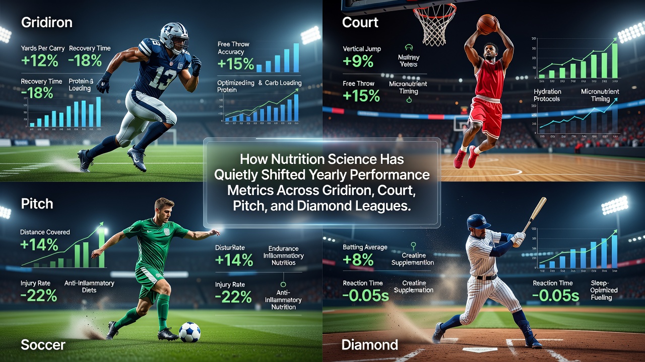 Athletes in gridiron, court, pitch, and diamond sports following structured nutrition protocols during training sessions