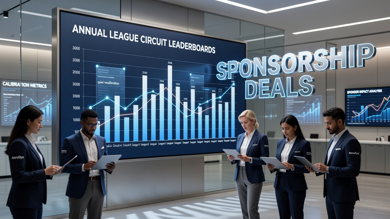 Sponsorship signage and branding visible during a major league sports event