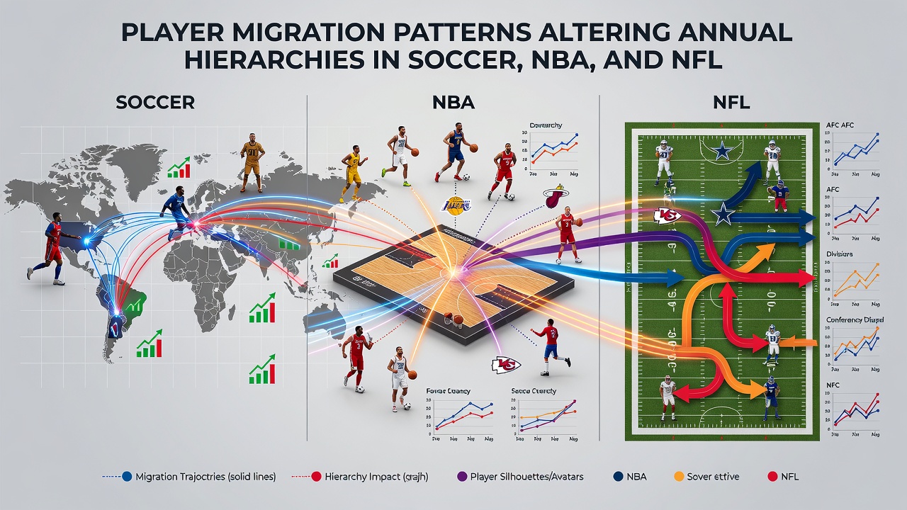 NBA and NFL athletes signing new contracts and changing team affiliations during offseason periods