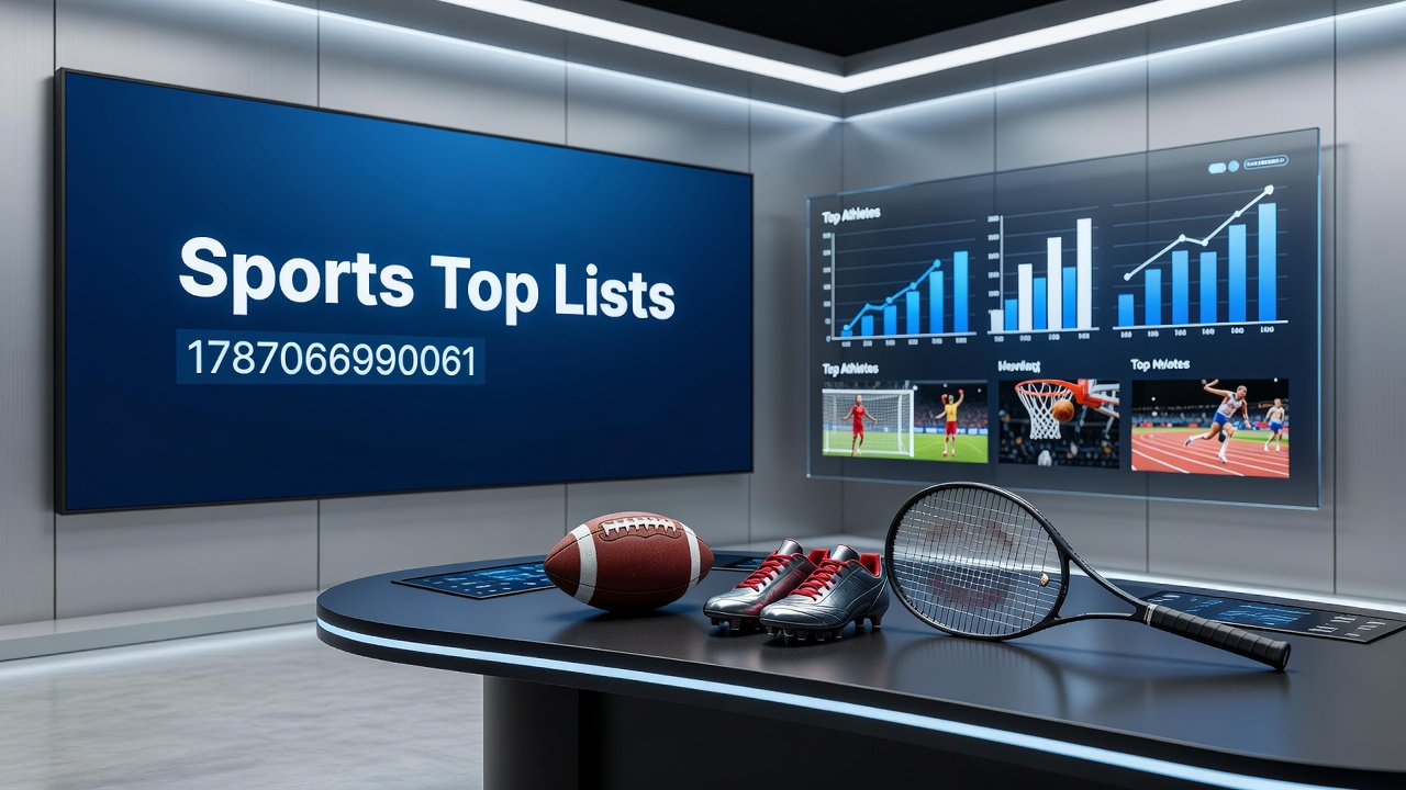 Detailed view of athlete tracking data and statistical models feeding into sports top lists