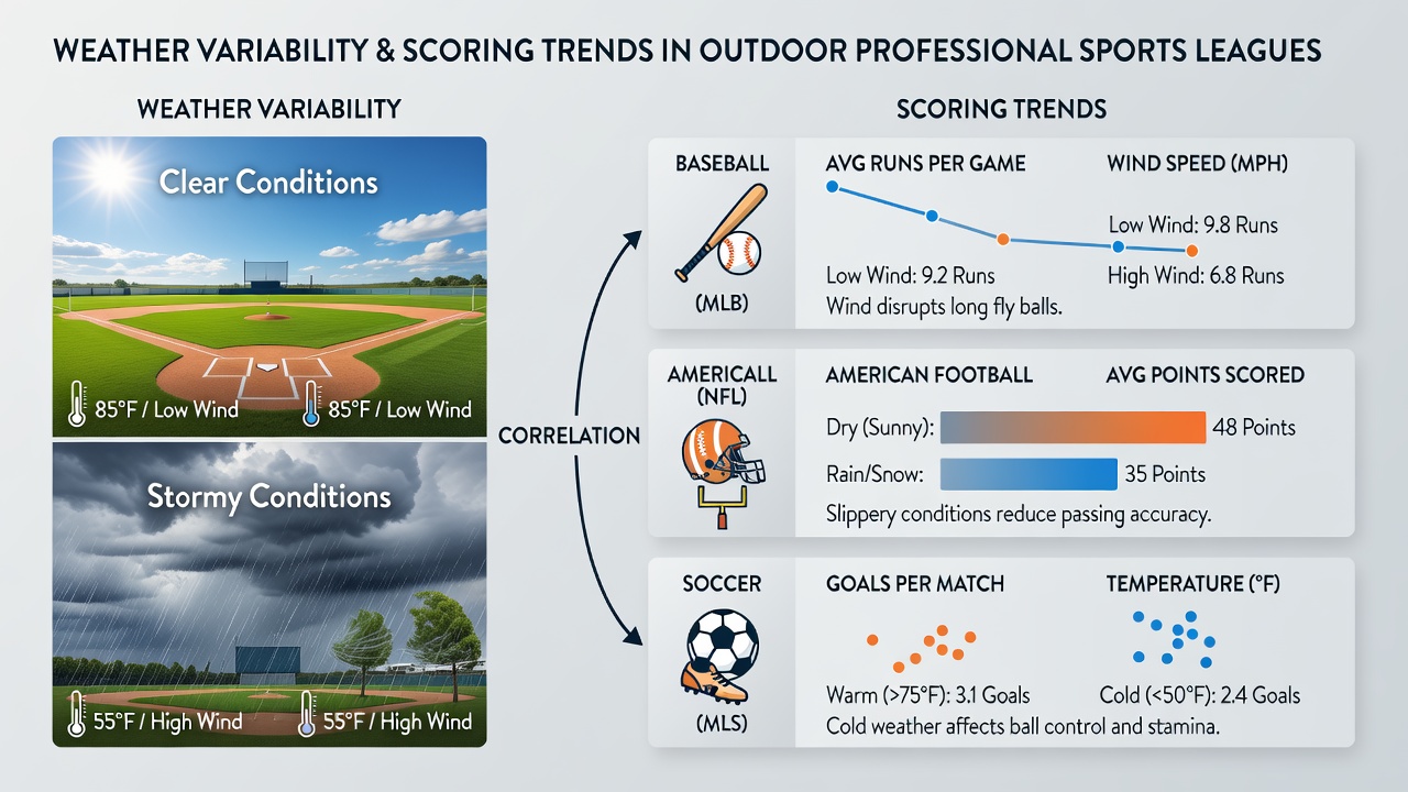 Professional athletes competing on an outdoor court during a windy afternoon with visible weather impacts on play